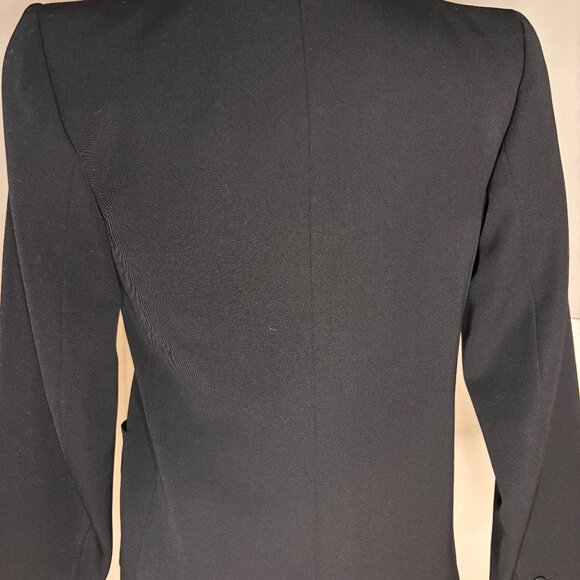 YSL RIVE GAUCHE VINTAGE BLACK GABERDINE BLAZER 1990's size 38 - Picture 10 of 11
